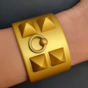 HERMES Collier de Chien Aluminium Sunset cuff bracelet NEW